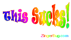 Click to get the codes for this image. This Sucks Moving Rainbow Glitter Text, This Sucks Free Image, Glitter Graphic, Greeting or Meme for Facebook, Twitter or any forum or blog.