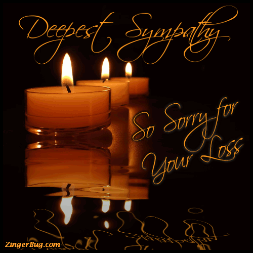 Click to get the codes for this image. Sympathy Sorry For Your Loss Three Reflecting Candles, Popular Favorites, Sympathy  Memorial Glitter Graphic, Comment, Meme, GIF or Greeting
