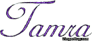 Click to get the codes for this image. Tamra Purple Glitter Name, Girl Names Free Image Glitter Graphic for Facebook, Twitter or any blog.