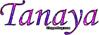 Click to get the codes for this image. Tanaya Pink Purple Glitter Name, Girl Names Free Image Glitter Graphic for Facebook, Twitter or any blog.