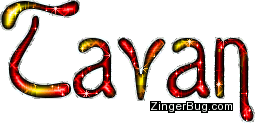 Click to get the codes for this image. Tavan Red And Yellow Glitter Name, Guy Names Free Image Glitter Graphic for Facebook, Twitter or any blog