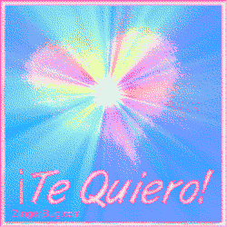 Click to get the codes for this image. Te Quiero Pastel Heart Starburst, Love and Romance, Spanish, Hearts Free Image, Glitter Graphic, Greeting or Meme for Facebook, Twitter or any blog.