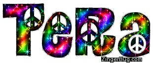 Click to get the codes for this image. Tera Rainbow Peace Sign Glitter Name, Girl Names Free Image Glitter Graphic for Facebook, Twitter or any blog.