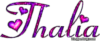 Click to get the codes for this image. Thalia Pink And Purple Glitter Name, Girl Names Free Image Glitter Graphic for Facebook, Twitter or any blog.