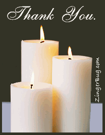 Click to get the codes for this image. Thank You Candles, Thanks Free Image, Glitter Graphic, Greeting or Meme for any Facebook, Twitter or any blog.