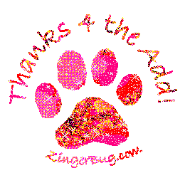 Click to get the codes for this image. Thanks 4 The Add Pawprint Red, Animals  Cats, Thanks For The Add, Animals  Dogs Free Image, Glitter Graphic, Greeting or Meme for Facebook, Twitter or any forum or blog.