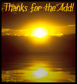 Click to get the codes for this image. This beautiful comment shows a spectacular sunrise reflected in an animated pool. The comment reads: Thanks for the Add!