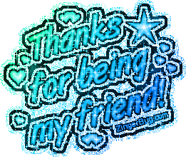 Click to get the codes for this image. Thanks For Being My Friend Blue Glitter, Friendship, Friendship Day Free Image, Glitter Graphic, Greeting or Meme for Facebook, Twitter or any forum or blog.