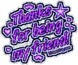Click to get the codes for this image. Thanks For Being My Friend Purple Glitter, Friendship, Friendship Day Free Image, Glitter Graphic, Greeting or Meme for Facebook, Twitter or any forum or blog.