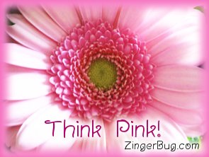 Click to get the codes for this image. Think Pink Pink Flower, Pink, Flowers Free Image, Glitter Graphic, Greeting or Meme for Facebook, Twitter or any blog.