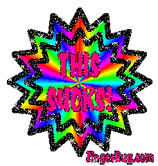 Click to get the codes for this image. This Sucks Rainbow Starburst, This Sucks Free Image, Glitter Graphic, Greeting or Meme for Facebook, Twitter or any forum or blog.