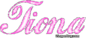 Click to get the codes for this image. Tiona Pink Glitter Name, Girl Names Free Image Glitter Graphic for Facebook, Twitter or any blog.