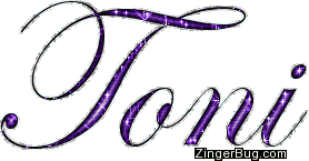 Click to get the codes for this image. Toni Purple Glitter Name, Girl Names Free Image Glitter Graphic for Facebook, Twitter or any blog.