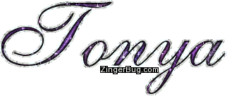 Click to get the codes for this image. Tonya Purple Glitter Name, Girl Names Free Image Glitter Graphic for Facebook, Twitter or any blog.