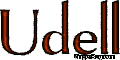 Click to get the codes for this image. Udell Orange Glitter Name, Guy Names Free Image Glitter Graphic for Facebook, Twitter or any blog