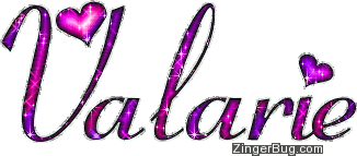 Click to get the codes for this image. Valarie Pink And Purple Glitter Name, Girl Names Free Image Glitter Graphic for Facebook, Twitter or any blog.