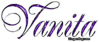 Click to get the codes for this image. Vanita Purple Glitter Name, Girl Names Free Image Glitter Graphic for Facebook, Twitter or any blog.