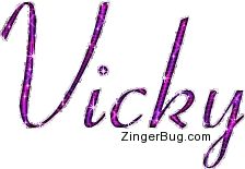 Click to get the codes for this image. Vicky Pink Glitter Name Text, Girl Names Free Image Glitter Graphic for Facebook, Twitter or any blog.