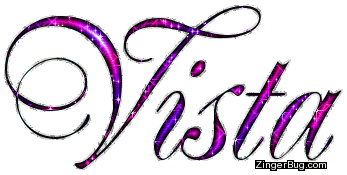 Click to get the codes for this image. Vista Pink Purple Glitter Name, Girl Names Free Image Glitter Graphic for Facebook, Twitter or any blog.