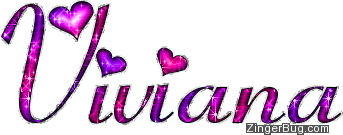 Click to get the codes for this image. Viviana Pink And Purple Glitter Name, Girl Names Free Image Glitter Graphic for Facebook, Twitter or any blog.