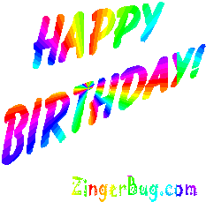 Click to get the codes for this image. Happy Birthday Moving Rainbow Text, Birthday Glitter Text, Happy Birthday Free Image, Glitter Graphic, Greeting or Meme for Facebook, Twitter or any forum or blog.