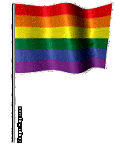Click to get the codes for this image. Waving Gay Pride Flag, Gay Pride Free Image, Glitter Graphic, Greeting or Meme for Facebook, Twitter or any blog.