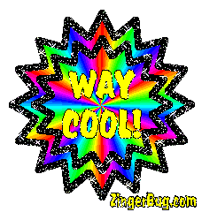 Click to get the codes for this image. Way Cool Rainbow Starburst, Way Cool Free Image, Glitter Graphic, Greeting or Meme for Facebook, Twitter or any forum or blog.