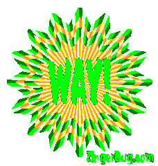 Click to get the codes for this image. Way Green And Yellow Starburst, Way Free Image, Glitter Graphic, Greeting or Meme for Facebook, Twitter or any forum or blog.