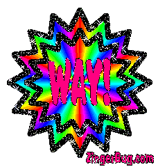 Click to get the codes for this image. Way Rainbow Starburst, Way Free Image, Glitter Graphic, Greeting or Meme for Facebook, Twitter or any forum or blog.