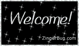 Click to get the codes for this image. Welcome Silver Stars, Welcome Free Image, Glitter Graphic, Greeting or Meme for any forum, website or blog.