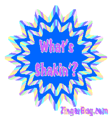 Click to get the codes for this image. What's Shakin' Blue Starburst, Hi Hello Aloha Wassup etc Free Image, Glitter Graphic, Greeting or Meme for any Facebook, Twitter or any blog.
