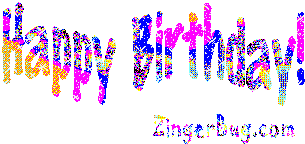 Click to get the codes for this image. Happy Birthday Wiggle Text, Birthday Glitter Text, Happy Birthday Free Image, Glitter Graphic, Greeting or Meme for Facebook, Twitter or any forum or blog.