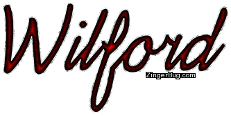 Click to get the codes for this image. Wilford Red Glitter Name, Guy Names Free Image Glitter Graphic for Facebook, Twitter or any blog