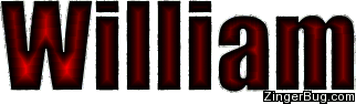 William Red Glitter Name Glitter Graphic, Greeting, Comment, Meme or GIF