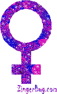 Click to get the codes for this image. Woman Sign Glitter Graphic, Gender Symbols  Male  Female, Girly Stuff Free Image, Glitter Graphic, Greeting or Meme for Facebook, Twitter or any blog.