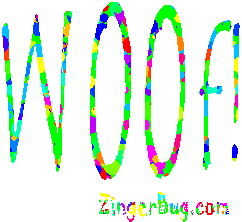 Click to get the codes for this image. Woof Animated Text, Animals  Dogs Free Image, Glitter Graphic, Greeting or Meme for Facebook, Twitter or any forum or blog.
