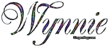 Click to get the codes for this image. Wynnie Multi Colored Glitter Name, Girl Names Free Image Glitter Graphic for Facebook, Twitter or any blog.