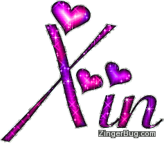Click to get the codes for this image. Xin Pink And Purple Glitter Name, Girl Names Free Image Glitter Graphic for Facebook, Twitter or any blog.