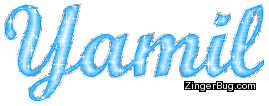 Click to get the codes for this image. Yamil Baby Blue Glitter Name, Guy Names Free Image Glitter Graphic for Facebook, Twitter or any blog