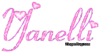 Click to get the codes for this image. Yanelli Pink Glitter Name With Hearts, Girl Names Free Image Glitter Graphic for Facebook, Twitter or any blog.