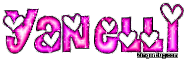Click to get the codes for this image. Yanelli Pink Heart Letter Glitter Name, Girl Names Free Image Glitter Graphic for Facebook, Twitter or any blog.