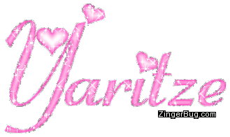 Click to get the codes for this image. Yaritze Pink Glitter Name With Hearts, Girl Names Free Image Glitter Graphic for Facebook, Twitter or any blog.