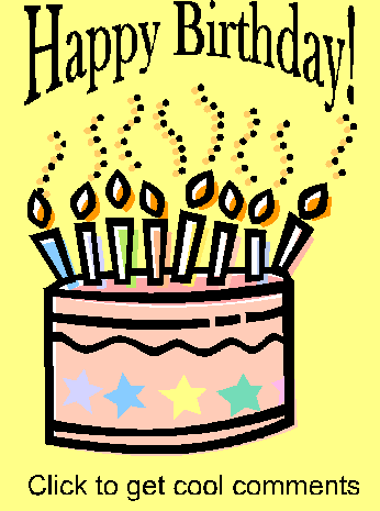 Click to get the codes for this image. Yellow Birthday Cake, Birthday Cakes, Happy Birthday Free Image, Glitter Graphic, Greeting or Meme for Facebook, Twitter or any forum or blog.