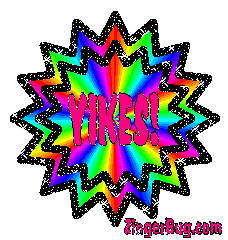 Click to get the codes for this image. Yikes Rainbow Starburst, Yikes Free Image, Glitter Graphic, Greeting or Meme for Facebook, Twitter or any forum or blog.