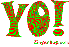 Click to get animated GIF glitter graphics of the word Yo!