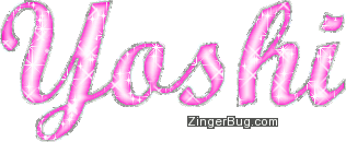 Click to get the codes for this image. Yoshi Pink Glitter Name, Girl Names Free Image Glitter Graphic for Facebook, Twitter or any blog.