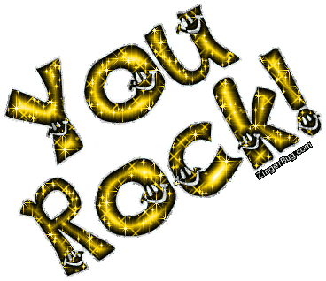 Click to get the codes for this image. You Rock Yellow Smiley Glitter Text, You Rock, Smiley Faces Free Image, Glitter Graphic, Greeting or Meme for Facebook, Twitter or any blog.