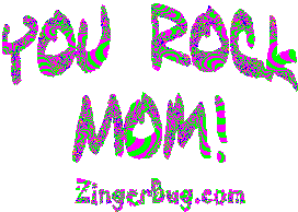 Click to get the codes for this image. You rock Mom!, You Rock, Family, Mothers Day Free Image, Glitter Graphic, Greeting or Meme for Facebook, Twitter or any forum or blog.