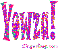 Click to get the codes for this image. Yowza Glitter Text, Yowza Free Image, Glitter Graphic, Greeting or Meme for Facebook, Twitter or any forum or blog.