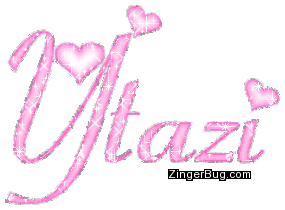 Click to get the codes for this image. Ytazi Pink Glitter Name With Hearts, Girl Names Free Image Glitter Graphic for Facebook, Twitter or any blog.